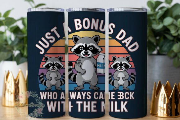 Bonus Dad Raccoon Tumbler Wrap Graphics Review
