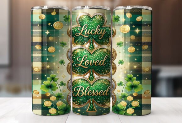 Lucky Loved Blessed Shamrock Tumbler Graphics Review