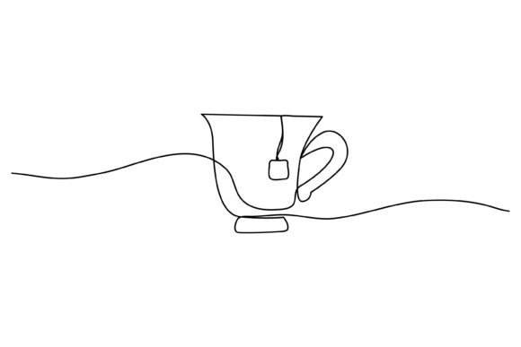One Line of Tea Cup: Graphics for Minimalist Branding