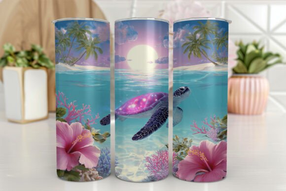 Sea Turtle Tumbler PNG Floral: A Graphics & Tumbler Wraps Review