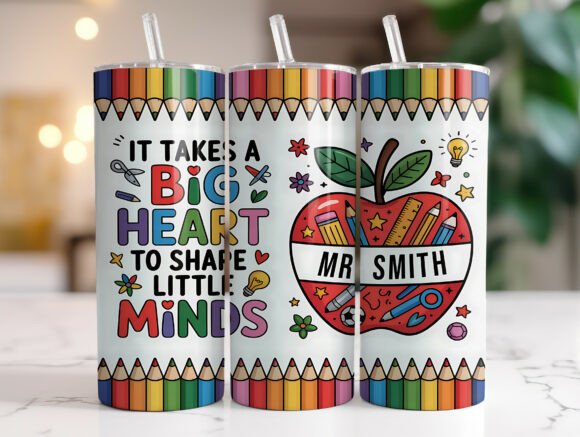 Teacher 20oz Sublimation Tumbler Wrap
