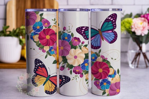 Vibrant Mother’s Day Butterflies 20oz Tu Graphics